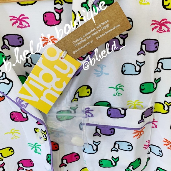 Roller Rabbit Moby Paradise Polo Pajamas in Multi Size Small S Brand New NWT - Picture 4 of 16